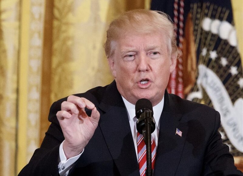 President Donald Trump compared his new tariffs to a drug for the market. Photo: Xinhua