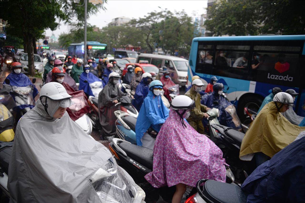 The weather forecast for Hanoi this week is mainly rain. Photo: Nguyen Long