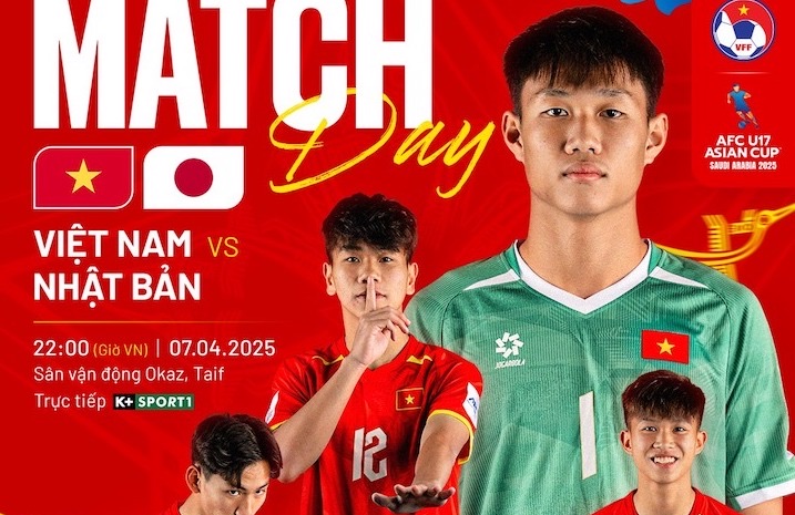 U17 Vietnam will meet U17 Japan in the U17 Asian group stage. Photo: VFF