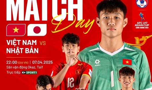 U17 Việt Nam gặp U17 Nhật Bản tại vòng bảng U17 châu Á. Ảnh: VFF