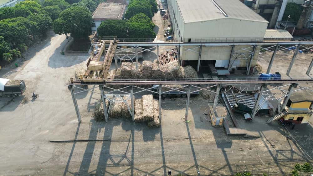 Kon Tum sugar sugarcane factory - a place specializing in purchasing sugarcane areas from farmers in the area. Photo: Thanh Tuan
