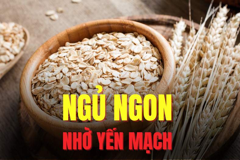 Oatmeal is one of the foods that can help improve sleep and help sleep better. Graphics: Tra My