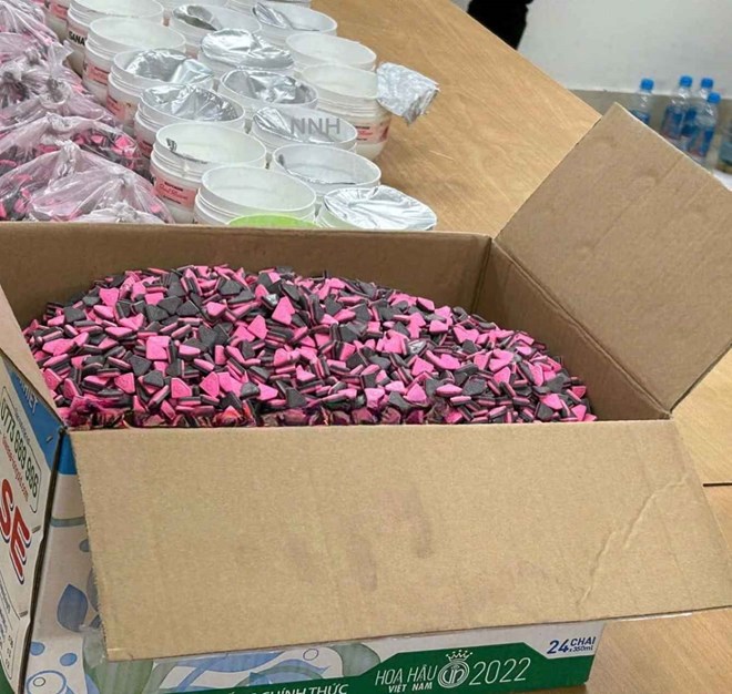 Binh Duong Police arrested a subject transporting a large quantity of drugs. Photo: Binh Duong Provincial Police