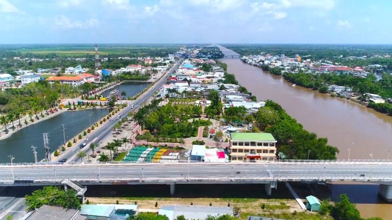 A corner of Gia Rai town, Bac Lieu, after the arrangement at the town level, no longer exists. Photo: Nhat Ho