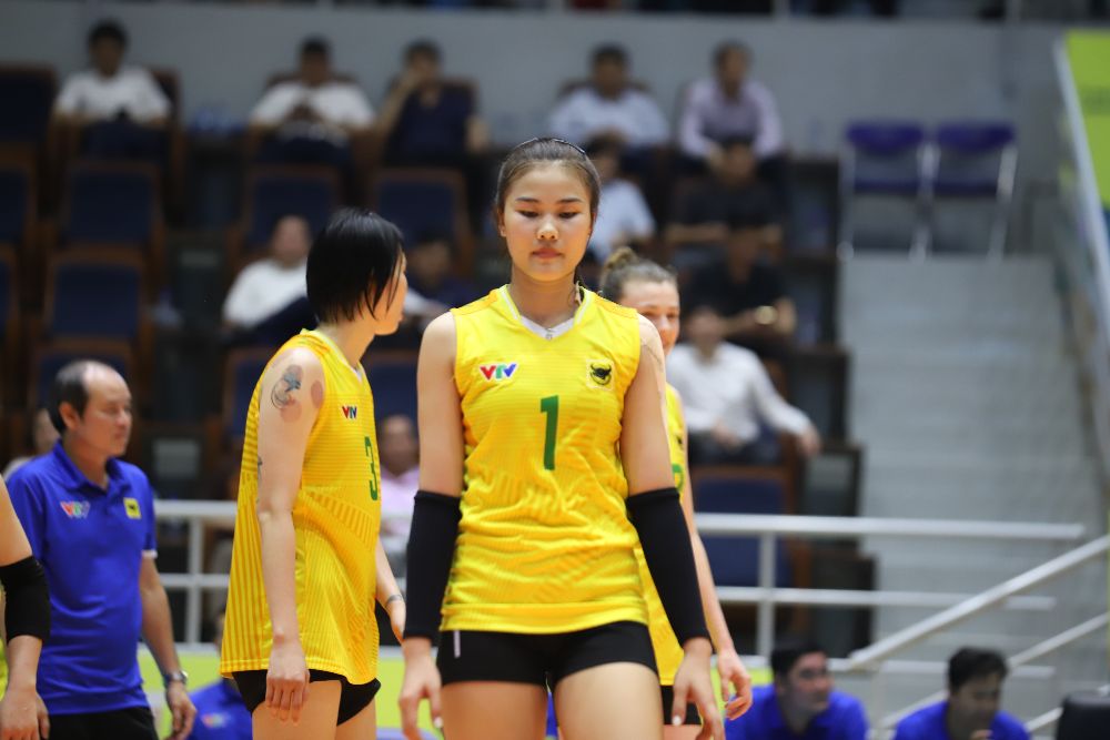 Opposite Tra My of VTV Binh Dien Long An left open the possibility of playing in the final match of the Hung Vuong Cup 2025. Photo: Chi Tran