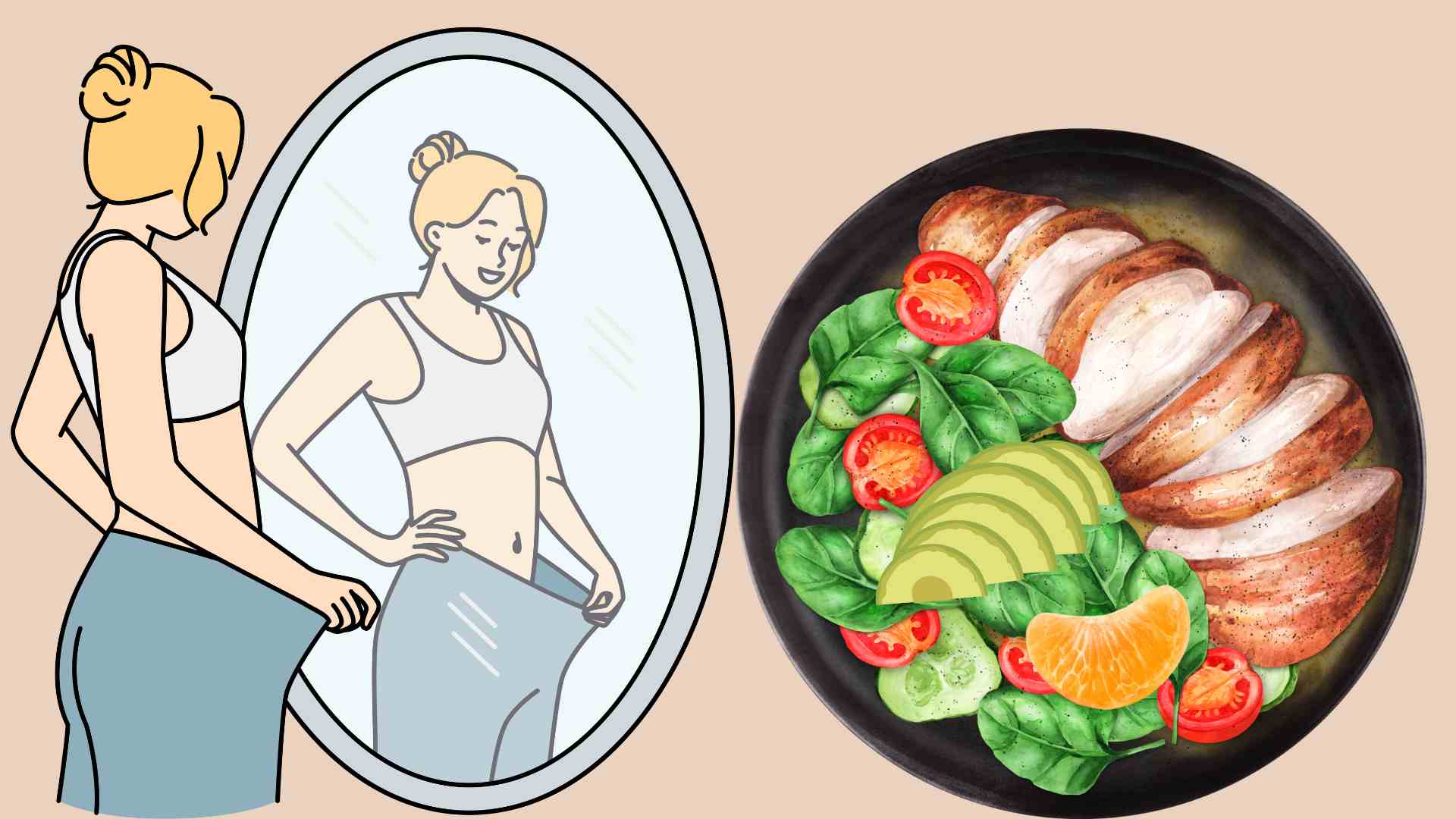 Lose weight effectively with avocado and orange chicken breast salad. Graphic photo: Hoang Loc