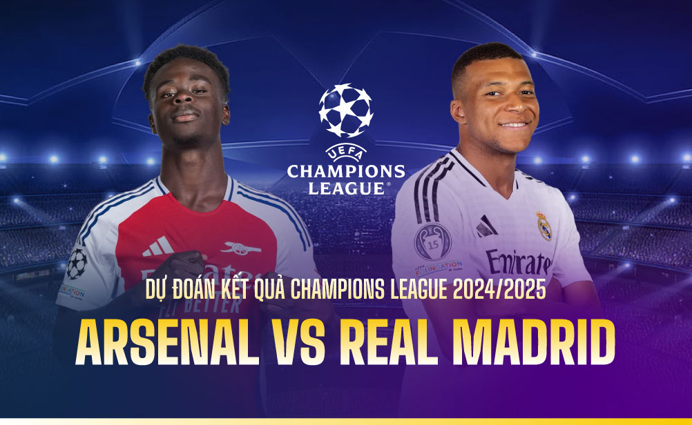 Arsenal face Real Madrid in the Champions League. Graphics: Duong Anh