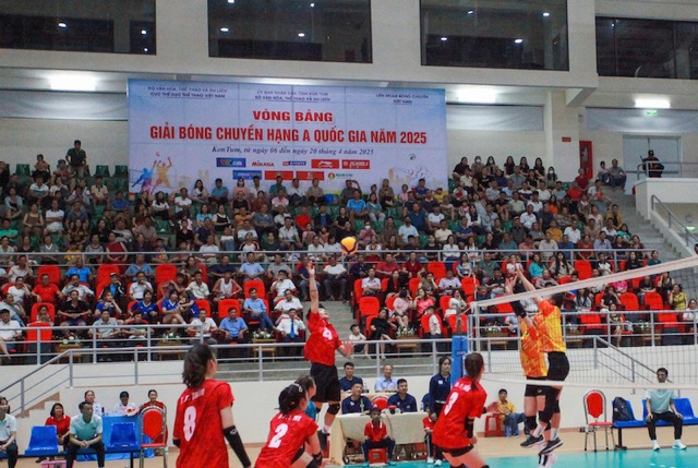 The 2025 National A-Class Volleyball Tournament received much attention. Photo: VFV