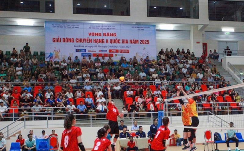 The 2025 National A-Class Volleyball Tournament received much attention. Photo: VFV