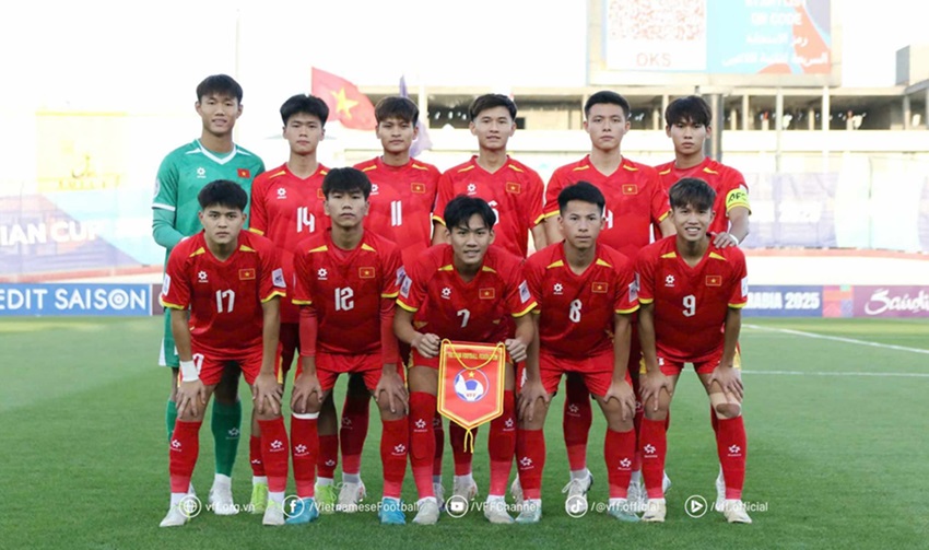 U17 Vietnam has two draws in Group B of the 2025 U17 Asian Cup. Photo: VFF