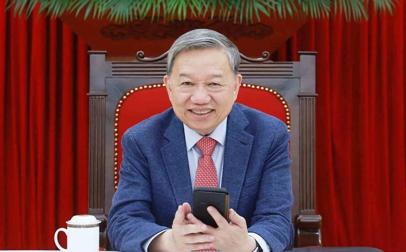 General Secretary To Lam held a phone call with US President Donald Trump. Photo: VNA