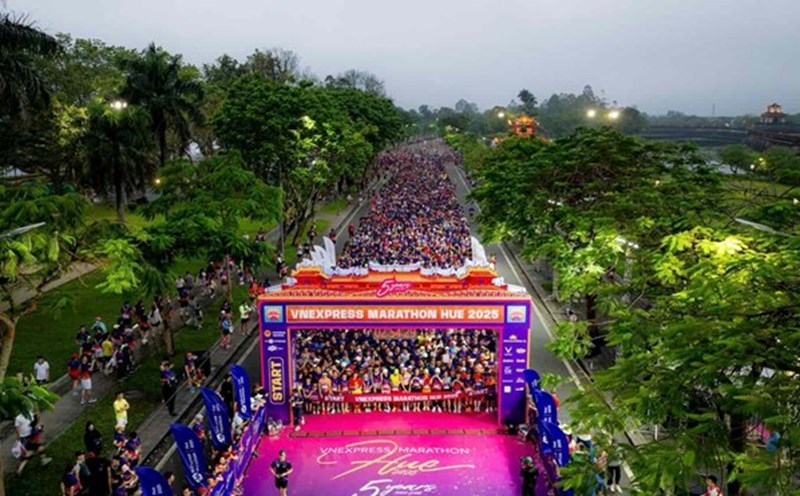 VnExpress Marathon 2025. Photo: Le Hoang.