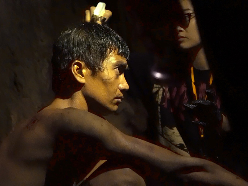 Quang Tuan in the role of Tu Dap in the movie "Tunnel: Sun in the dark". Photo: Provided by the manufacturer