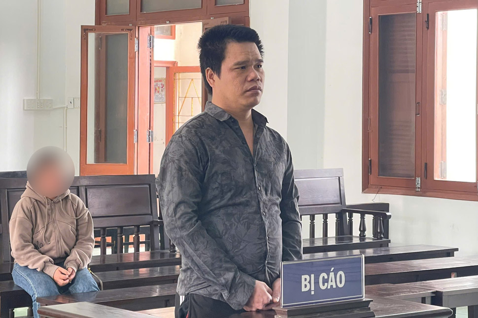 Bị cáo Trần Ngọc Lân tại TAND tỉnh Phú Yên. Ảnh: Thế Minh