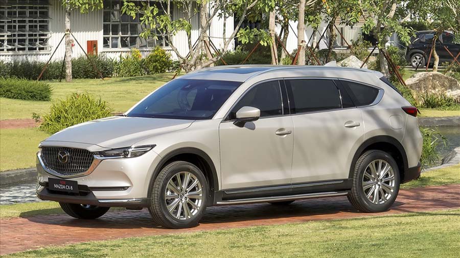 Mazda CX-8 has been discounted for the first time since its launch. Photo: Mazda Vietnam