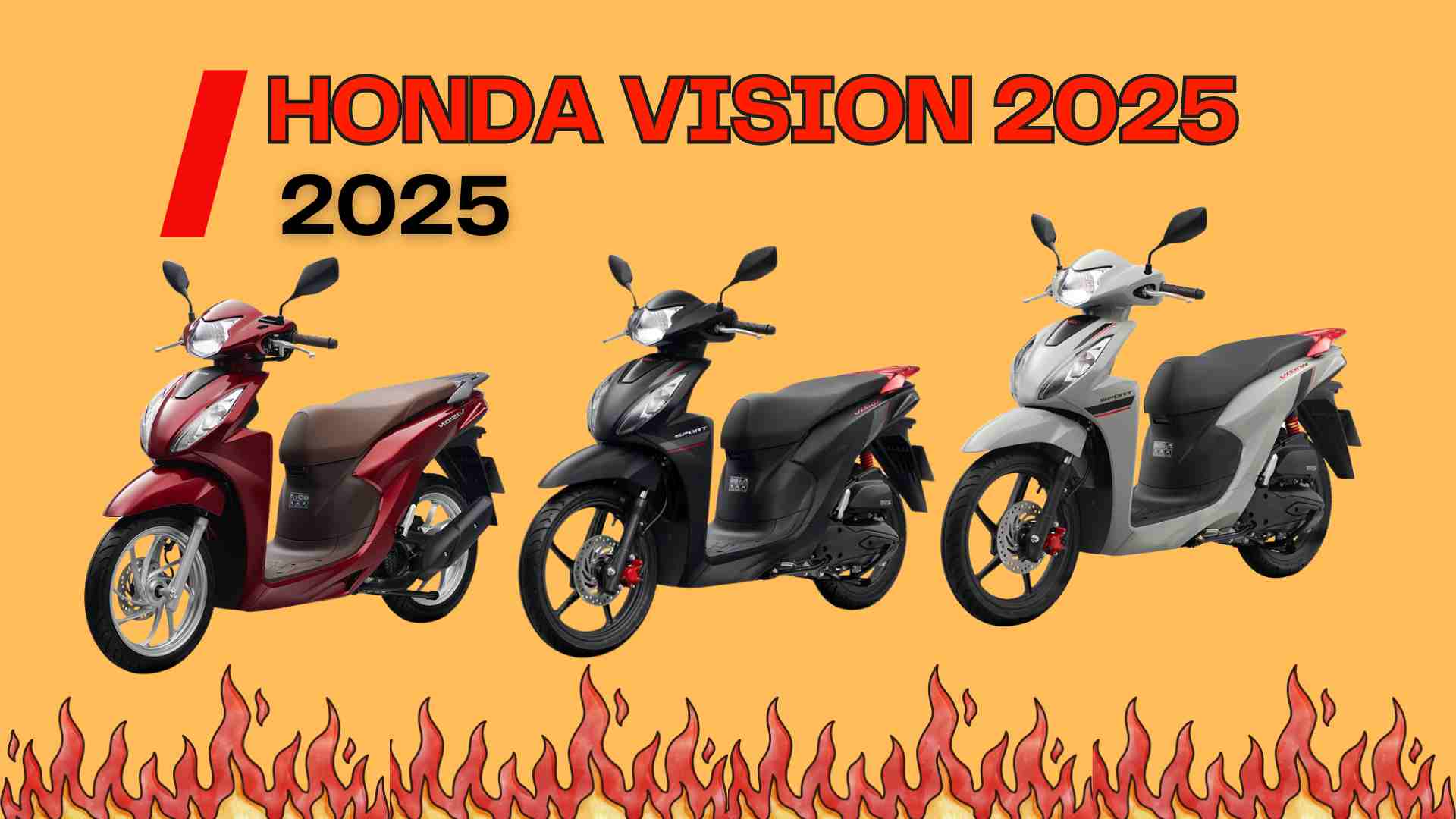 Update price list of Honda Vision 2025 April 4, 2025. Graphic: Canva