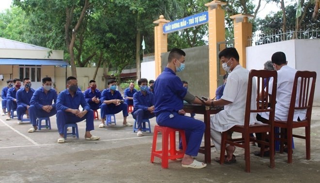 Examination and treatment for drug addicts in Hanoi. Photo: Duc Tuan