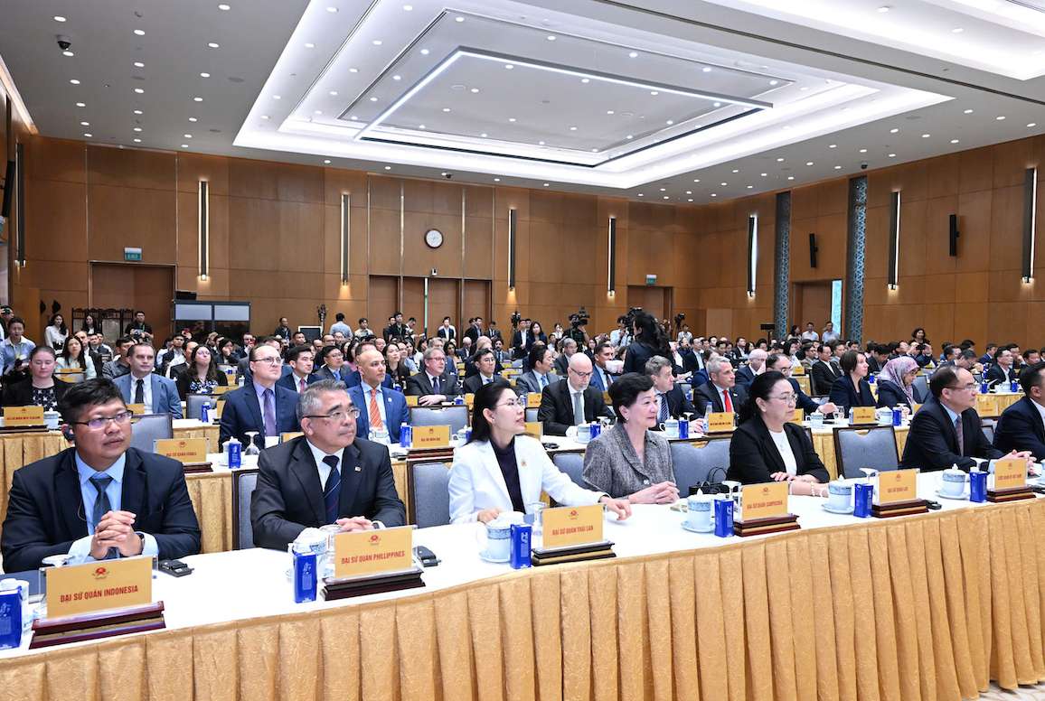 Le cong bo Bo chi so danh gia ket qua thuc hien cac Hiep dinh thuong mai tu do cua cac dia phuong - FTA Index nam 2024. Anh: BTC