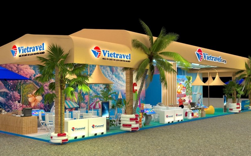 Design of Vietravel booth at VITM International Tourism Fair 2025. Photo: DVCC