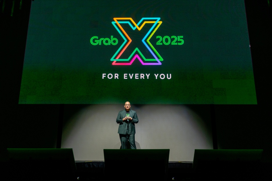 Philipp Kandal, director de productos del Grupo Grab, en el evento de lanzamiento de GrabX. Imagen de Grab