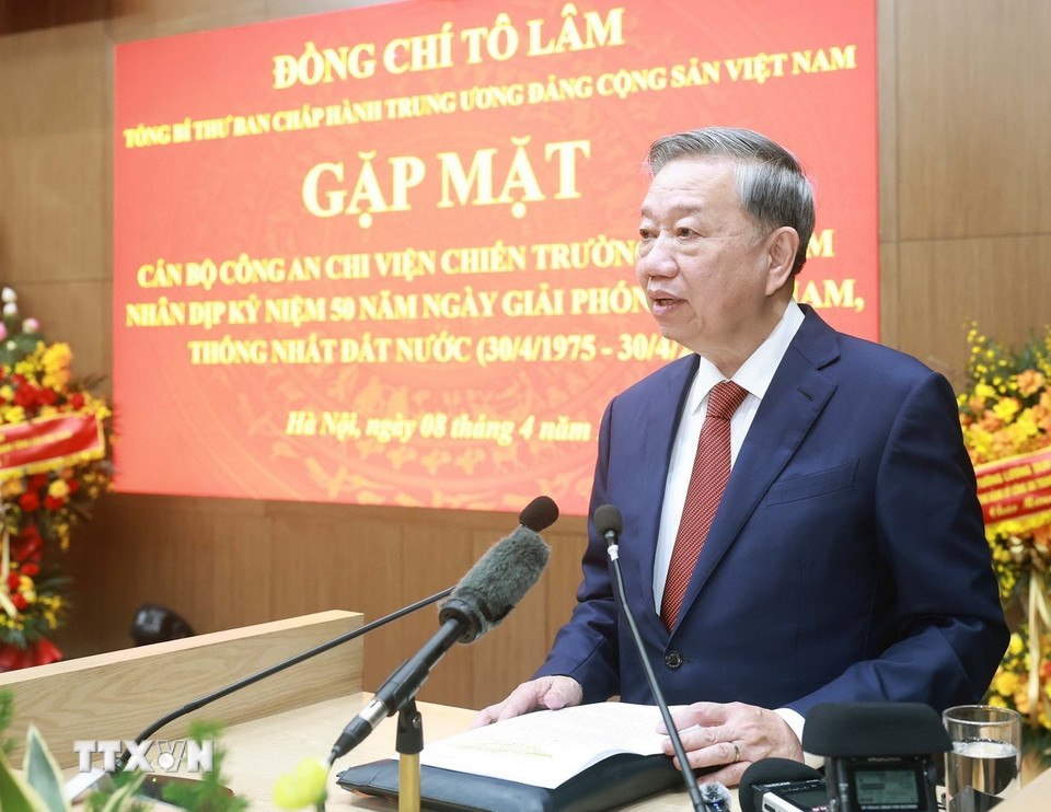 General Secretary To Lam said that the 11th Central Conference will discuss the arrangement of administrative units. Photo: VNA
