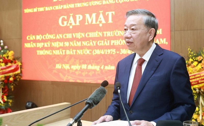 General Secretary To Lam said that the 11th Central Conference will discuss the arrangement of administrative units. Photo: VNA