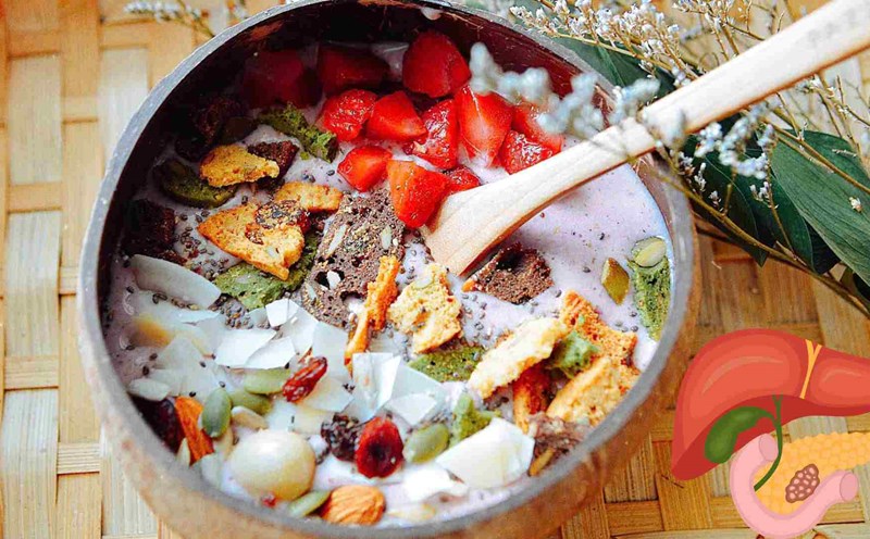 Eating balanced, regular meals will be good for gallbladder. Photo: Ha May