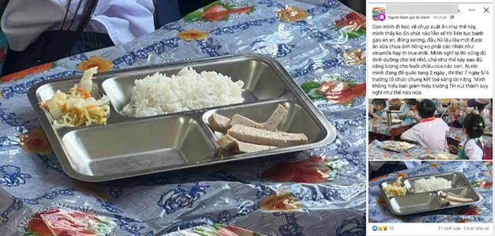 La escuela primaria de Da Nang habla de una produccion de alimentos controvertida. Ha tomado la pantalla
