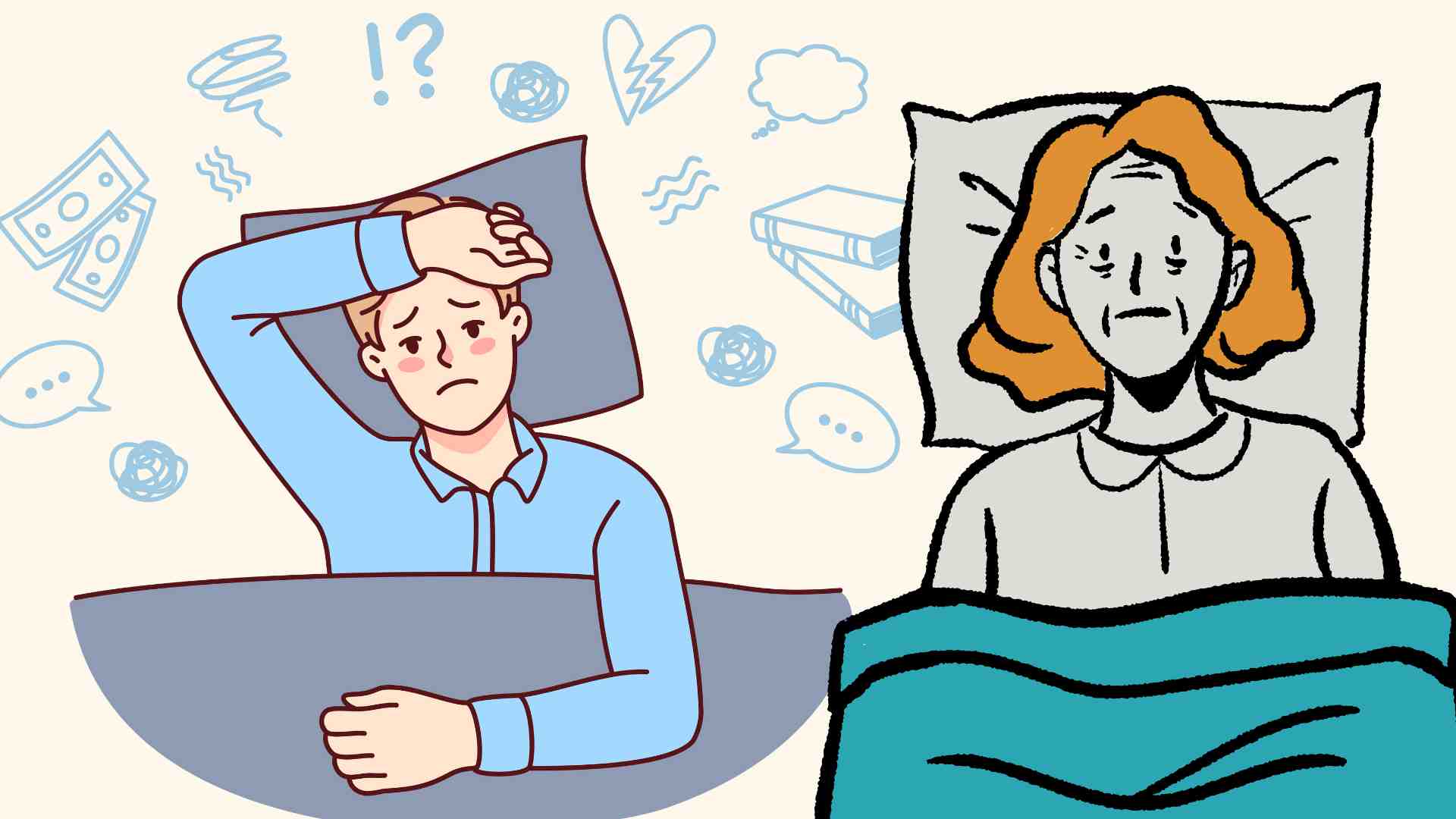 Reduce insomnia with 5 simple habits. Graphic photo: Hoang Loc