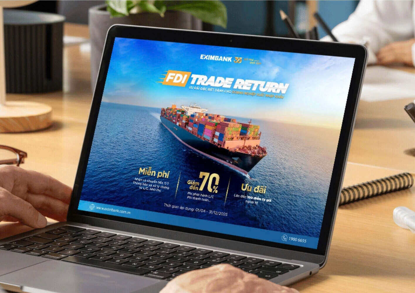 Eximbank vua ra mat chuong trinh Trade Return voi nhieu uu dai. Anh: EXB