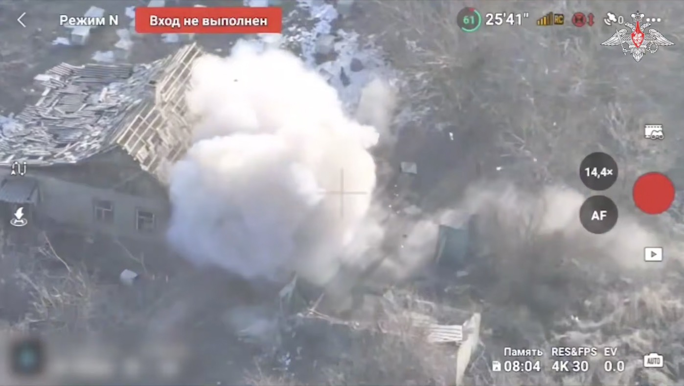 Los rusos han tomado el area de Dneproenergiya, Donetsk. Imagen: cortada de un video del Ministerio de Defensa ruso