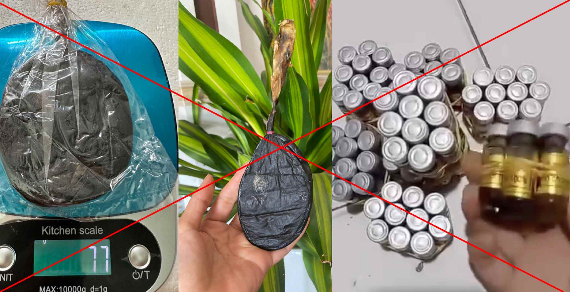 Images of bear honey priced at 500,000 VND/cc are being sold online. Photo: Character provided