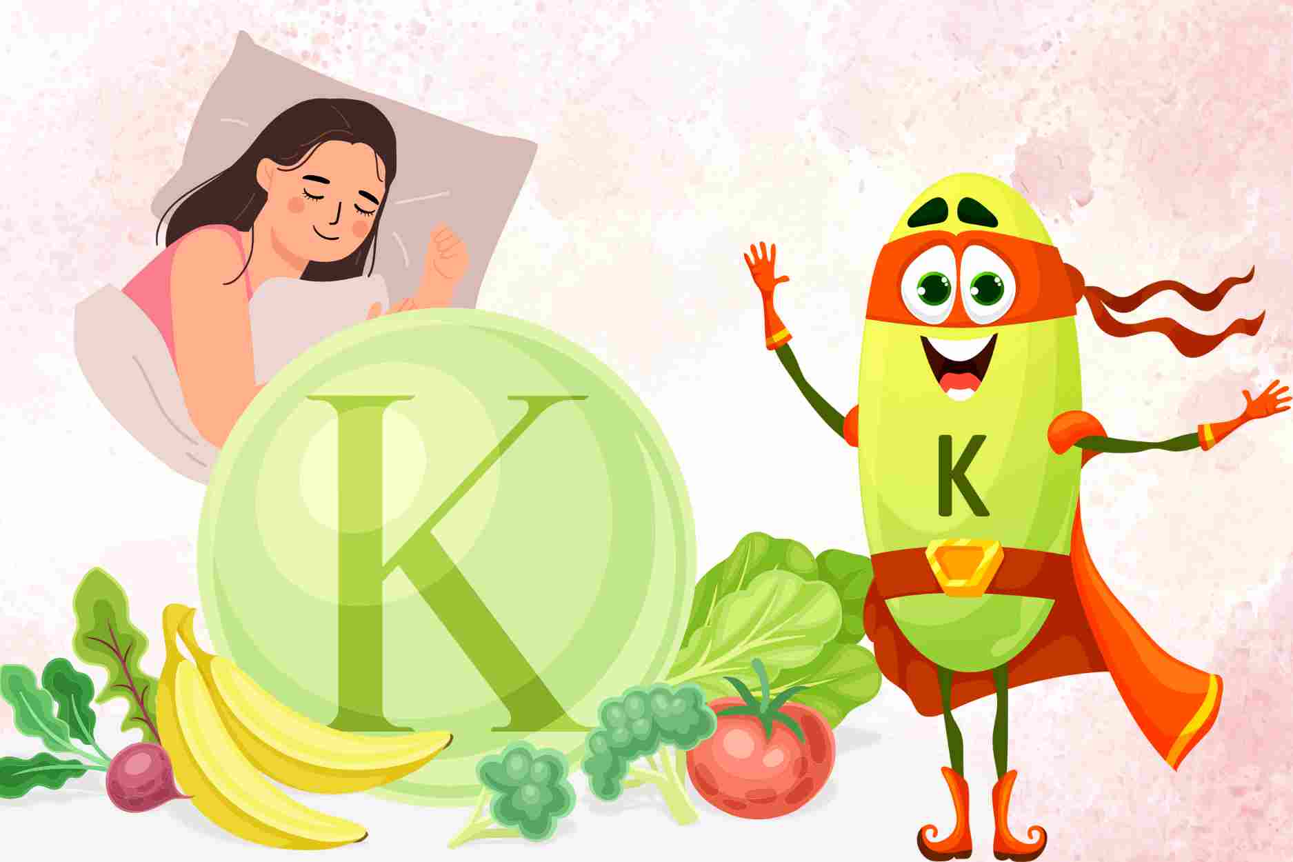 Duerme mejor con alimentos ricos en potasio. El dibujo: