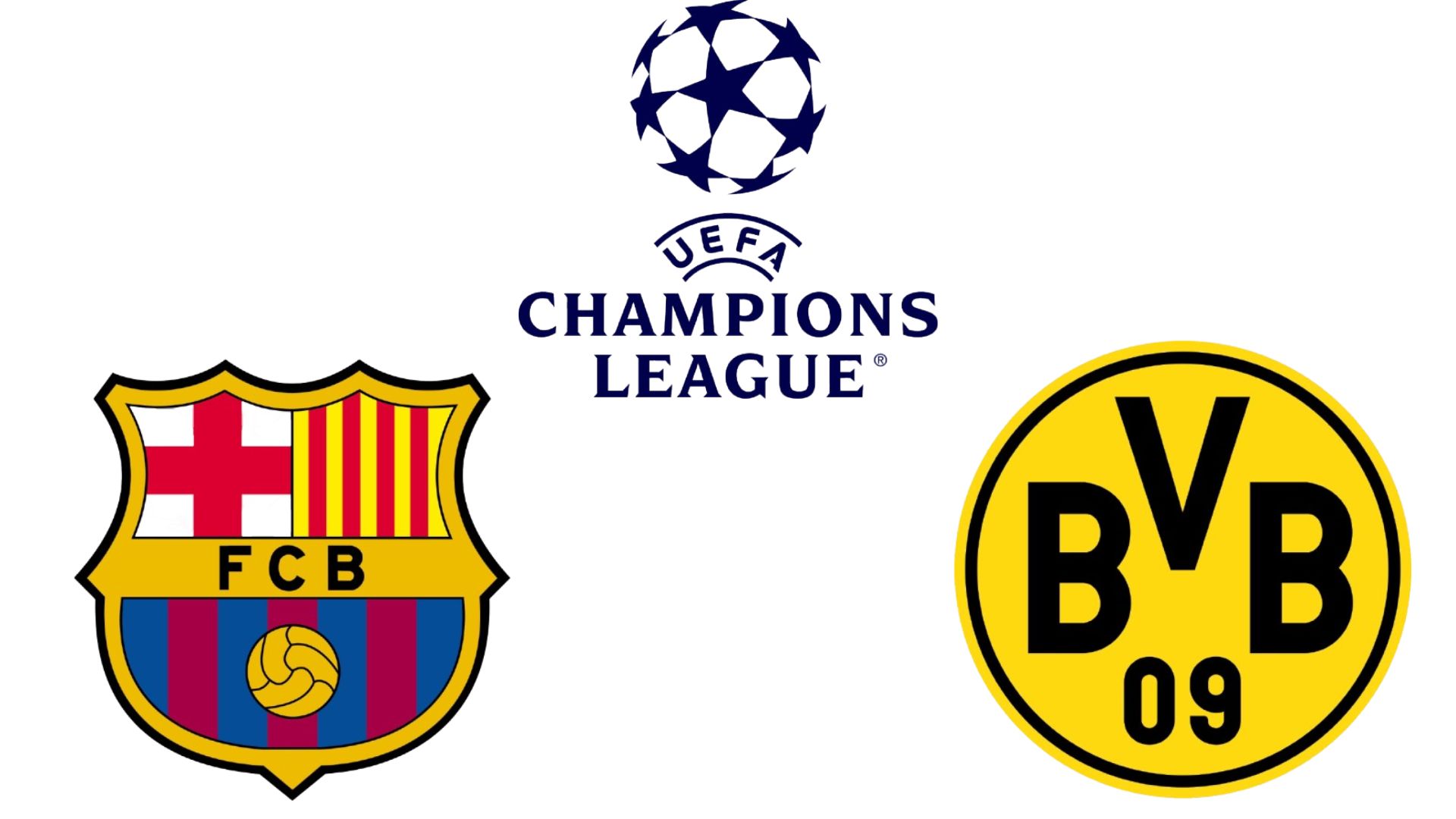 Barcelona enfrenta a Dortmund en la Liga de Campeones. Diseñado por Wan An