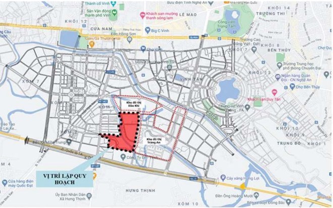 Nghệ An giao hơn 5,4 ha đất triển khai dự án Khu đô thị ven sông Vinh