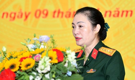 Đại tá Đặng Mỹ Hạnh cho biết ekip "Anh trai vượt ngàn chông gai" sẽ tham gia chương trình nghệ thuật đặc biệt "Đất nước trọn niềm vui". Ảnh: Trần Vương