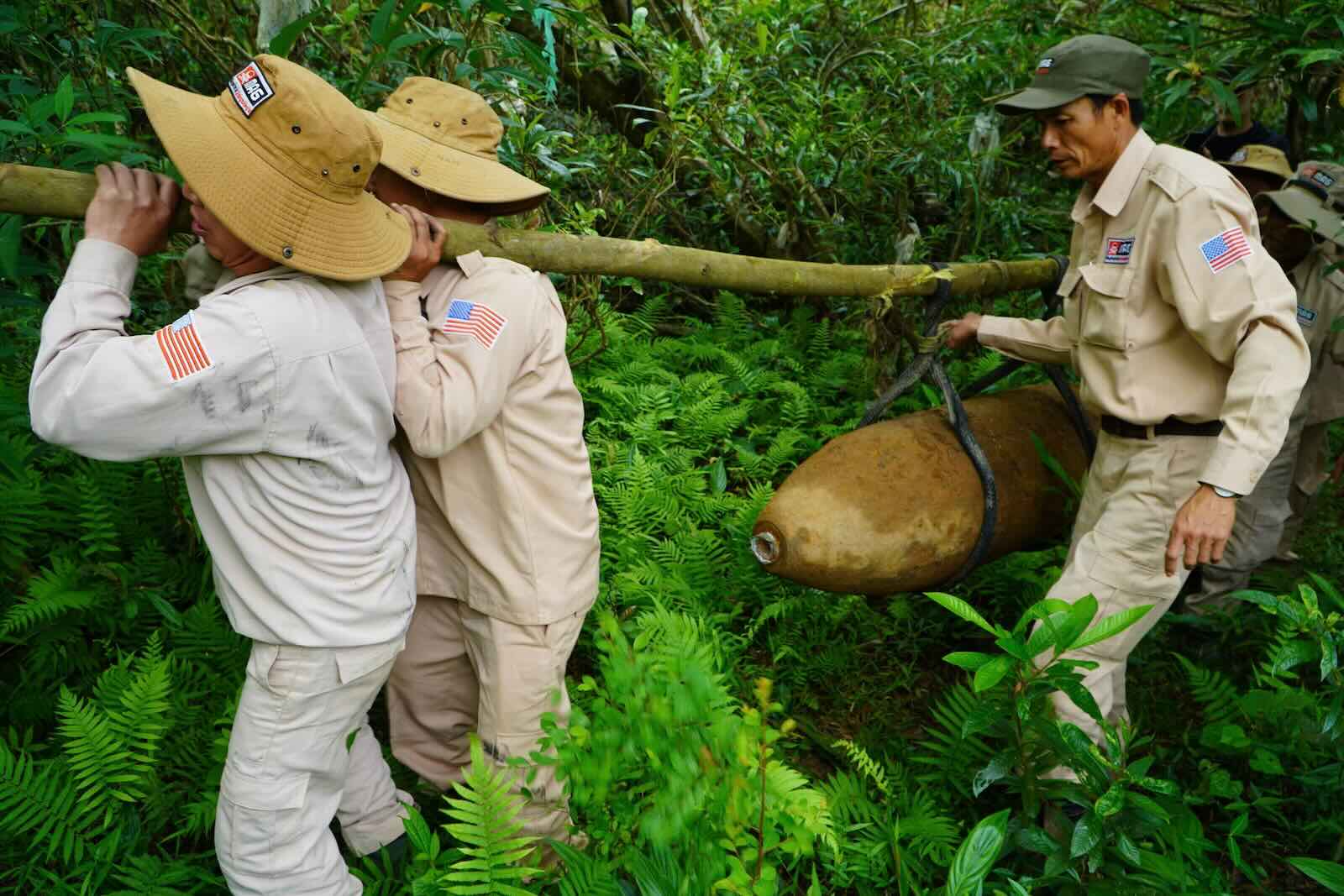 The bomb was discovered and handled promptly. Photo: MAG