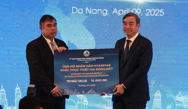 Da Nang supports Myanmar after the earthquake. Photo: Nguyen Linh