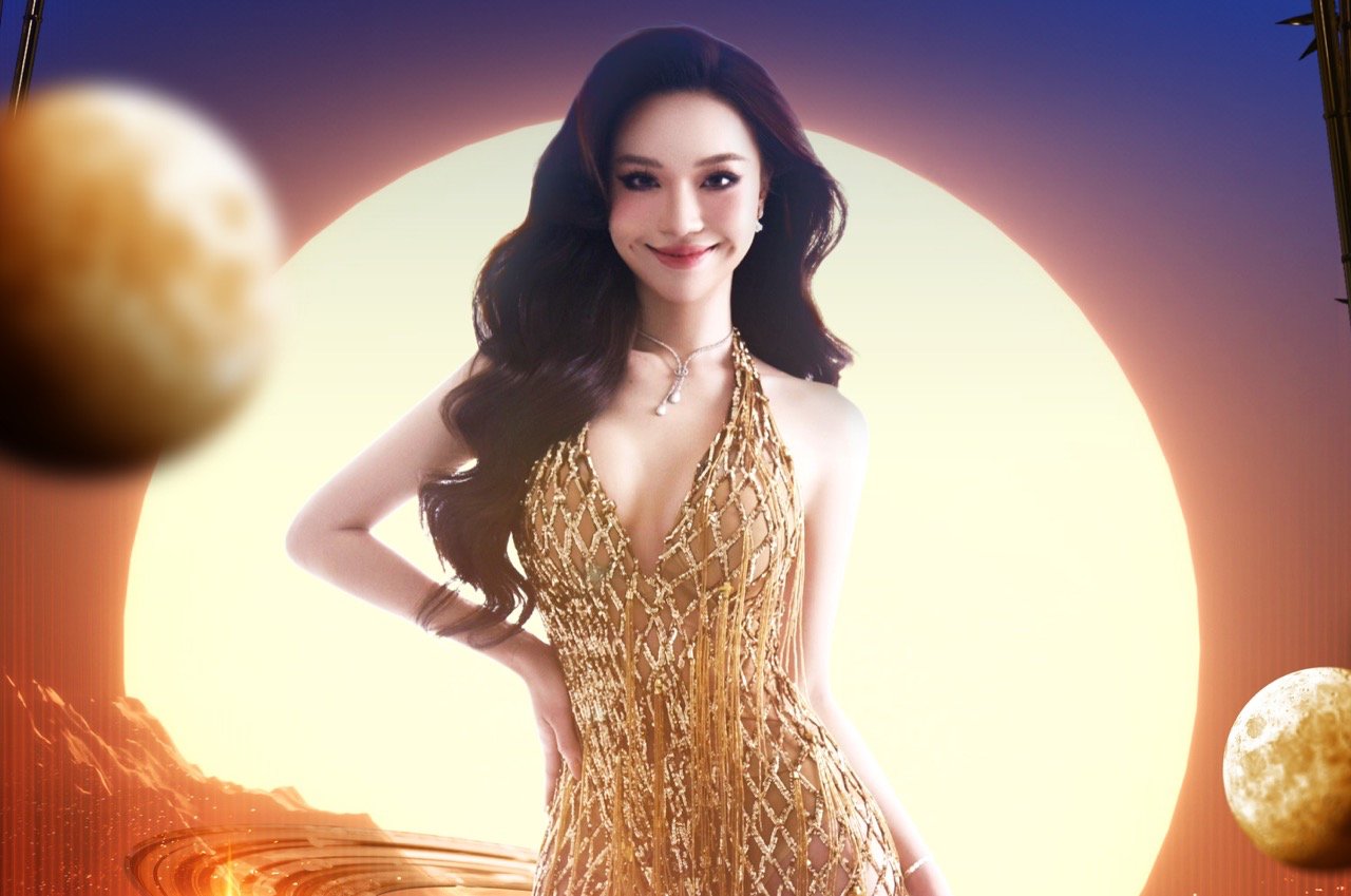 Nguyen Thi Thuy Vi won Miss Universe Vietnam online. Photo: Organizing Committee