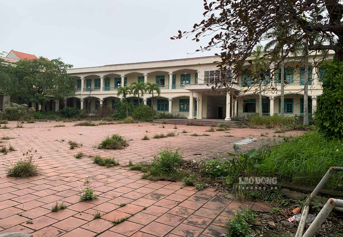 Nhiều lớp học của Trường Mầm non Lê Danh Phương khu Nhân Cầu 2 (thị trấn Hưng Hà, huyện Hưng Hà, tỉnh Thái Bình) đang trong tình trạng xuống cấp. Ảnh: Lương Hà