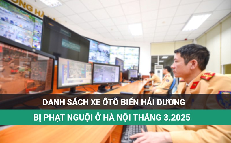 The owner of the Hai Duong sea car below came to the police to handle the fine