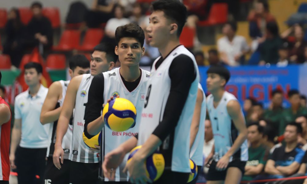 The Border Guard men's team has 5 players focusing on the national team. Photo: Hoang Hue