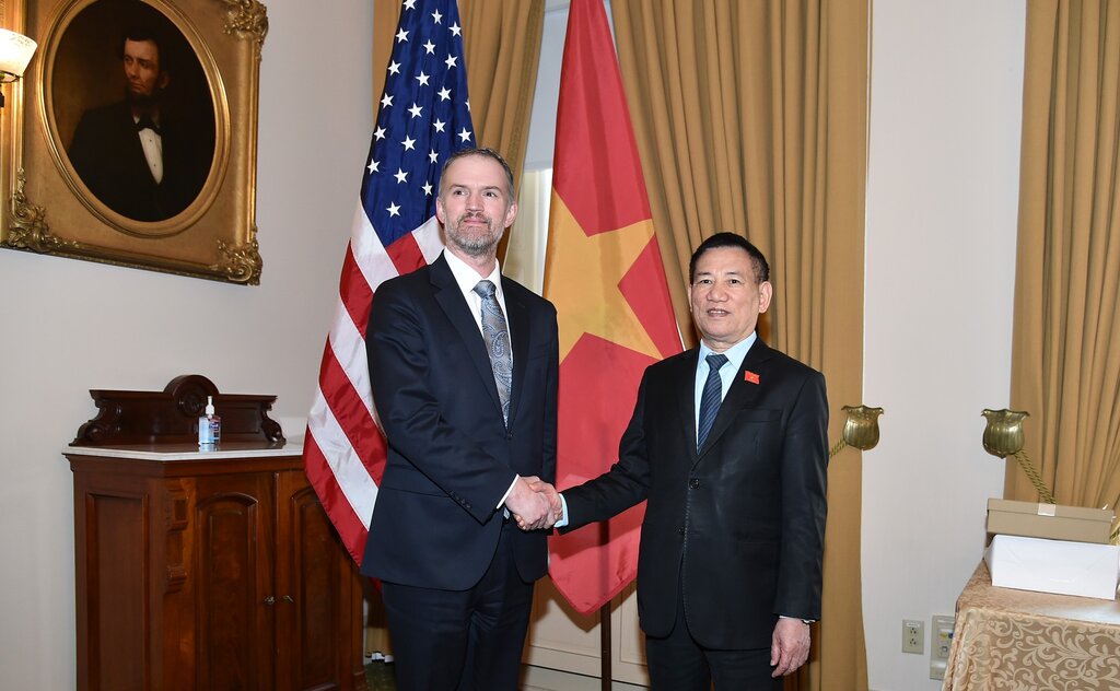 Deputy Prime Minister Ho Duc Phoc and US Trade Representative Jamieson Greer. Photo: VGP
