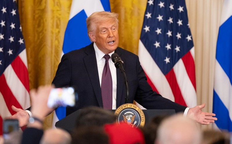 US President Donald Trump's tax policy for 75 partners has been postponed for 90 days. Photo: Xinhua