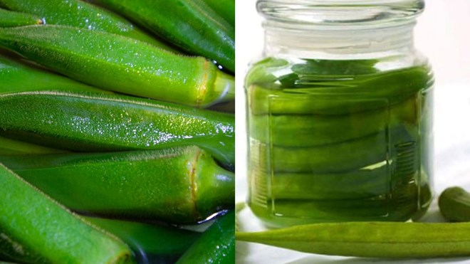 Drinking okra water with honey every morning helps improve health, fight aging, and maintain smooth skin from within. Graphics: Thanh Thanh