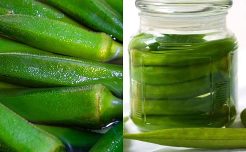 Drinking okra water with honey every morning helps improve health, fight aging, and maintain smooth skin from within. Graphics: Thanh Thanh