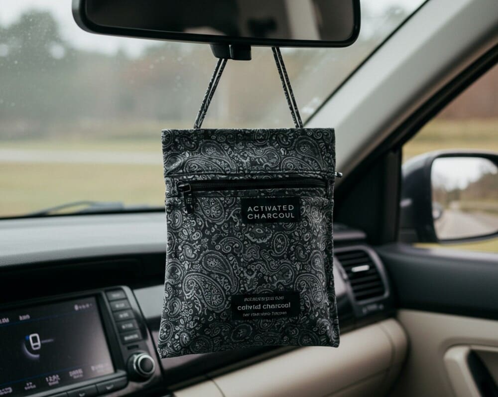 Activated charcoal suction bags will help prevent odor and mold in cars. Photo: Tuan Dat