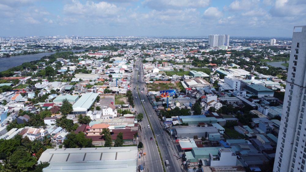 Binh Duong allowed the change of land use purpose to build a high-rise apartment complex in Vinh Phu ward, Thuan An city. Photo: Dinh Trong