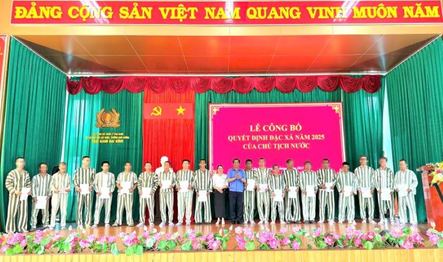 The prisoners were granted amnesty during this time. Photo: Lam Hong