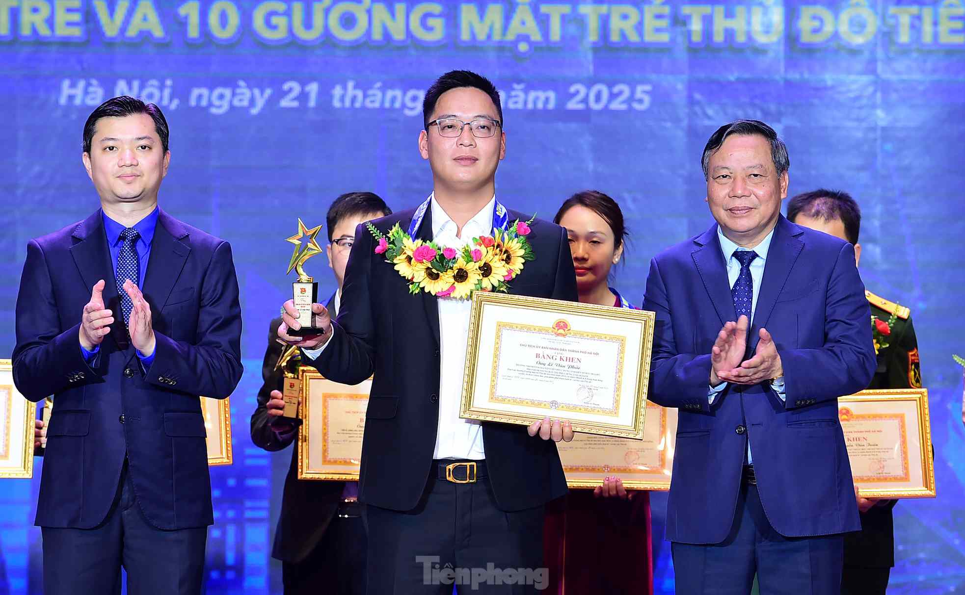 Ban Le Van Phuc - Pho nhom Skyline nhan giai 10 Guong mat tre Thu Do tieu bieu nam 2024. Anh: Nhan vat cung cap